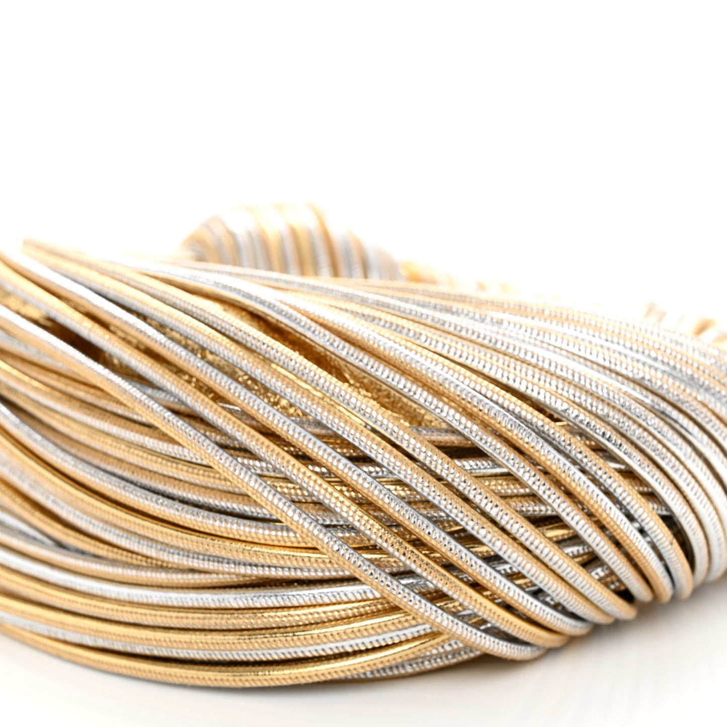 Tubular Laminated Lambskin Mini Jodie Gold Silver