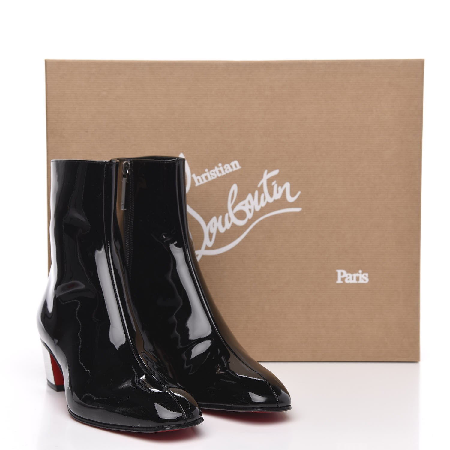 Christian Louboutin Patent Palace Disco Ball Donna 40 Ankle Boots 38 Black 7 of 7