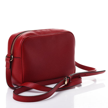 Gucci Pebbled Calfskin Small Soho Disco Bag Tabasco Red 2 of 4