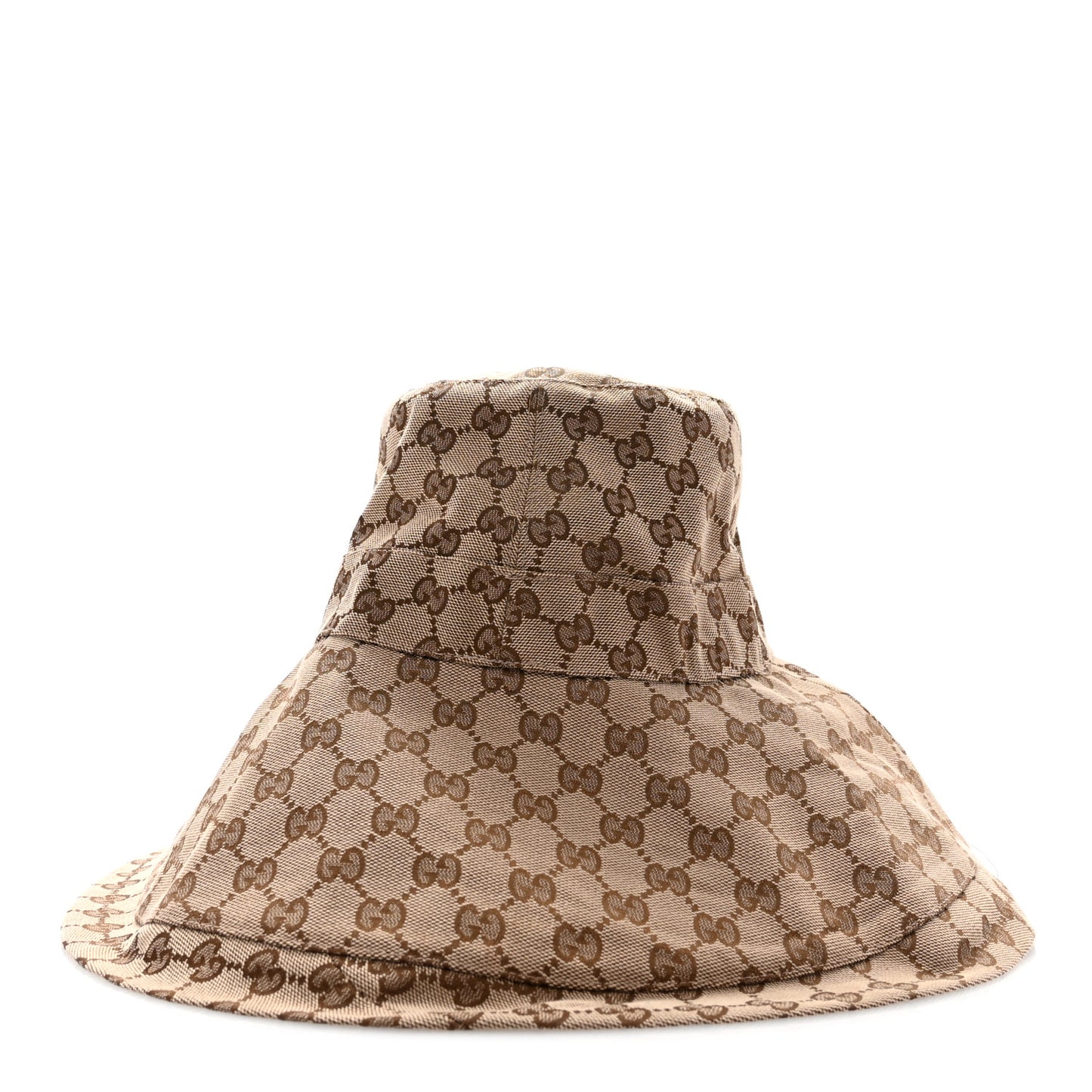 Monogram Wide Brim Hat L Beige