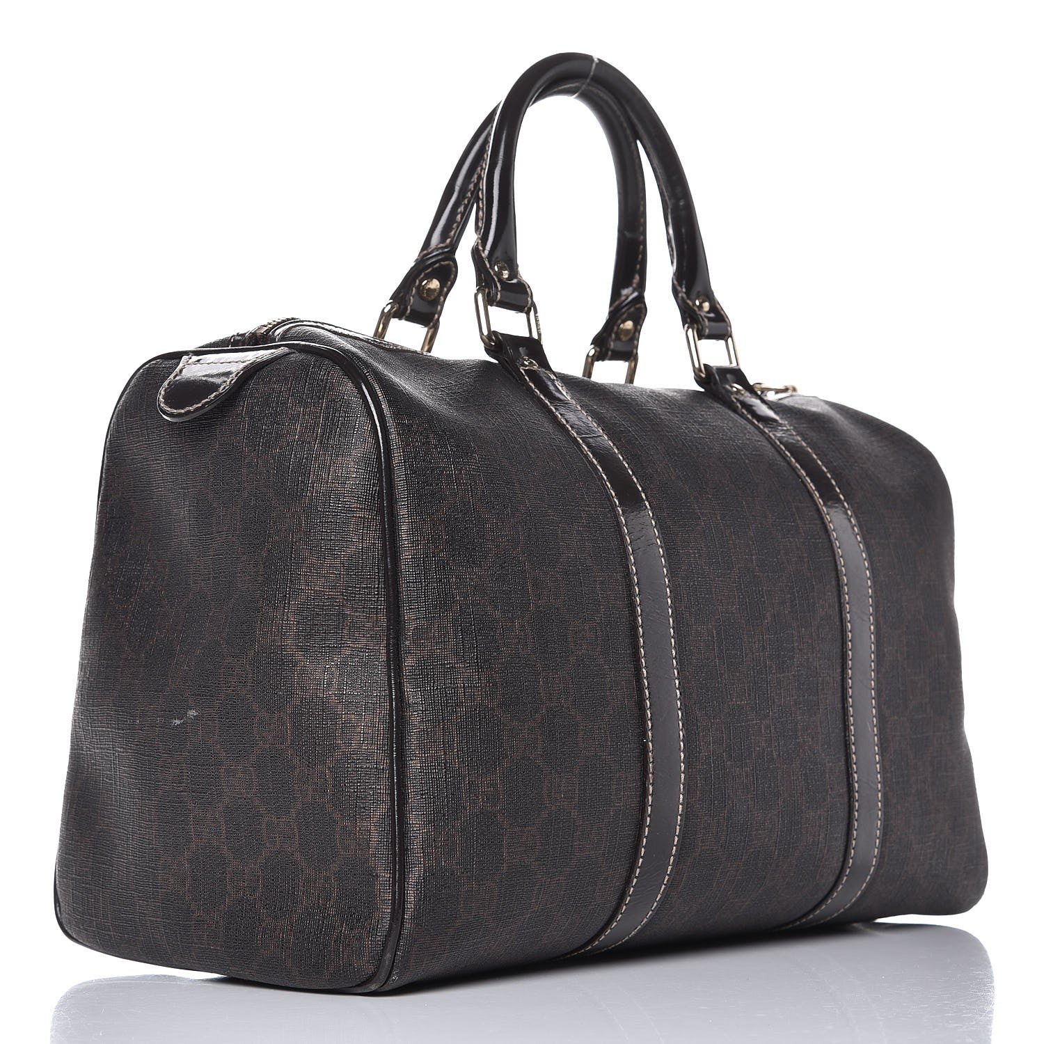 Gucci GG Plus Monogram Medium Joy Boston Dark Brown 3 of 12