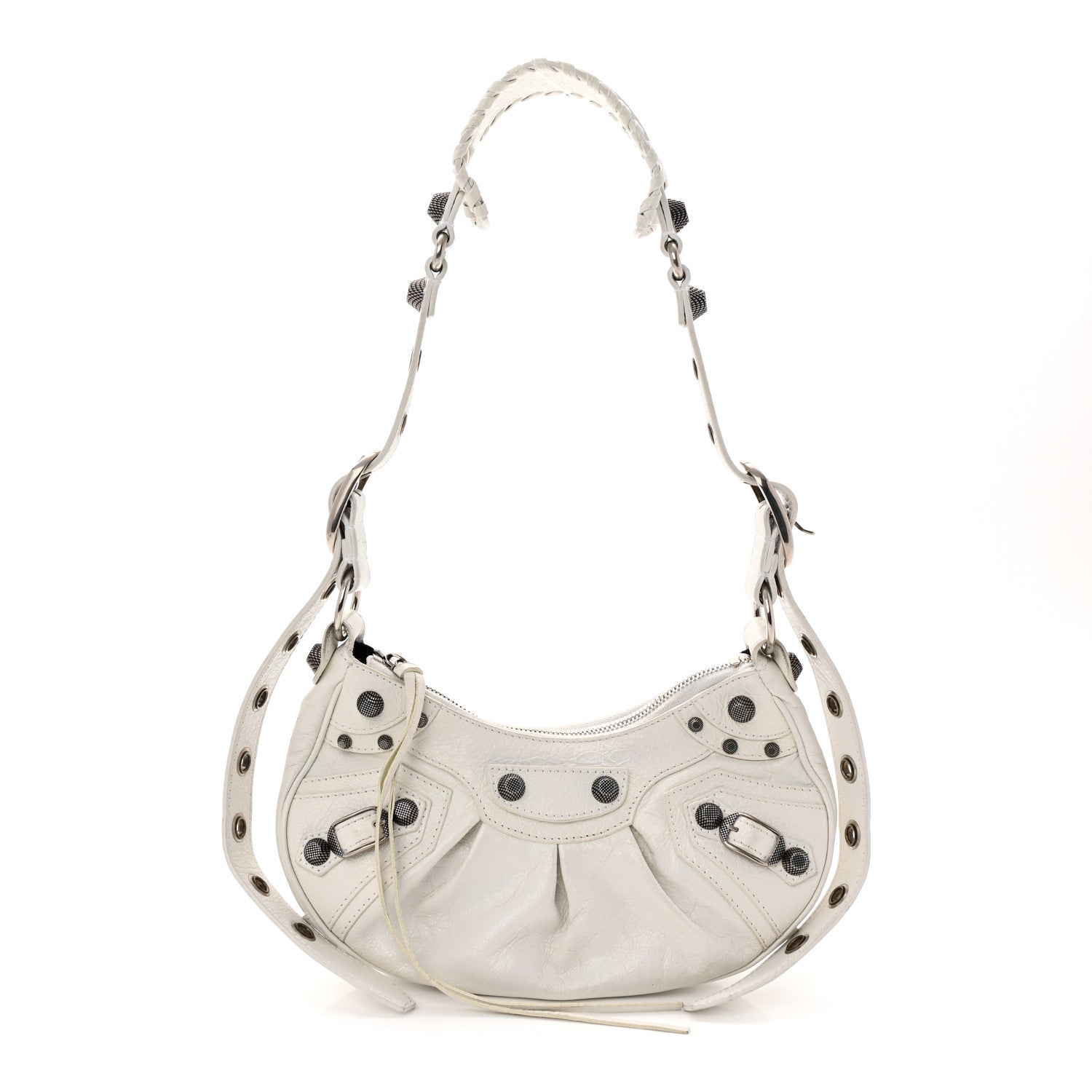 Balenciaga Agneau Arena Le Cagole Shoulder Bag XS Optic White 1 of 11