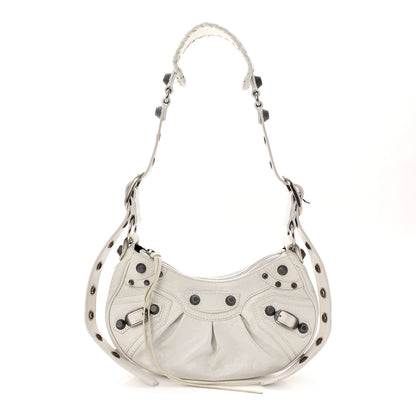 Balenciaga Agneau Arena Le Cagole Shoulder Bag XS Optic White 1 of 11