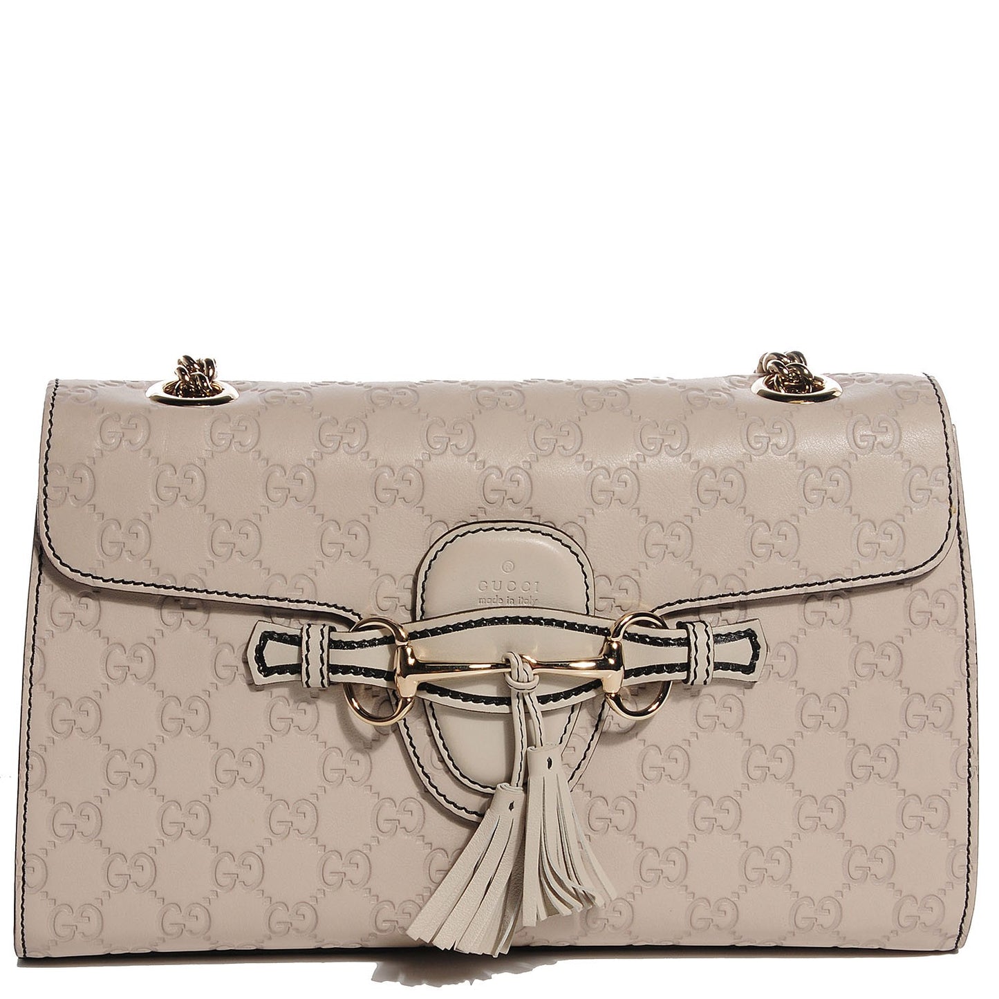 Guccisima Medium Emily Chain Shoulder Bag Off White