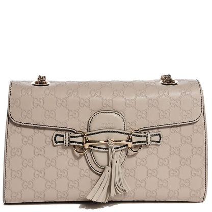 Gucci Guccisima Medium Emily Chain Shoulder Bag Off White 1 of 10