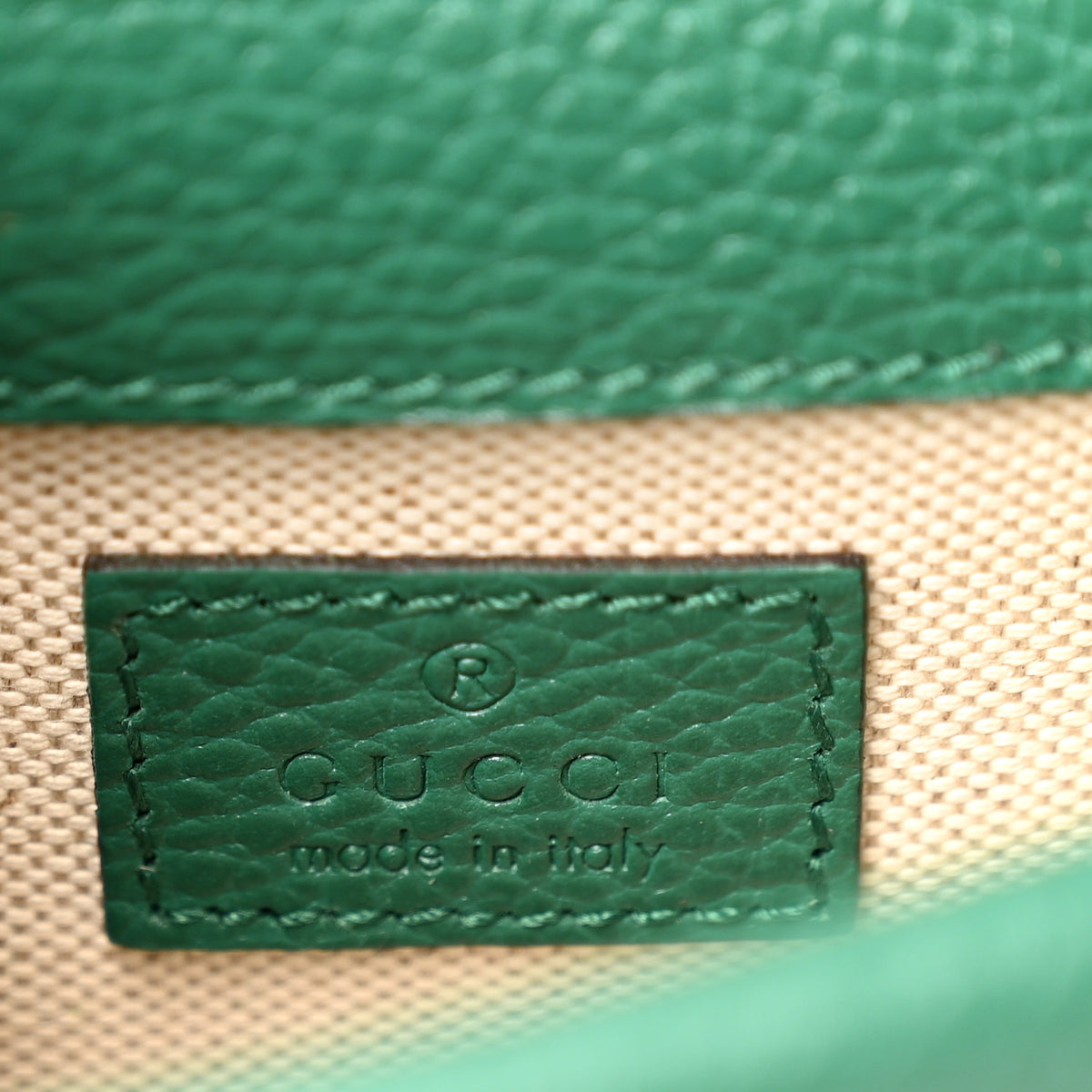 Dollar Calfskin Crystal Mini Dionysus Top Handle Bag Emerald