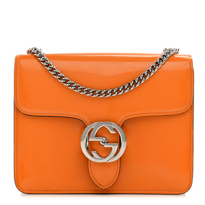 Gucci Shade Lux Calfskin Small Interlocking G Shoulder Bag Orange 1 of 10
