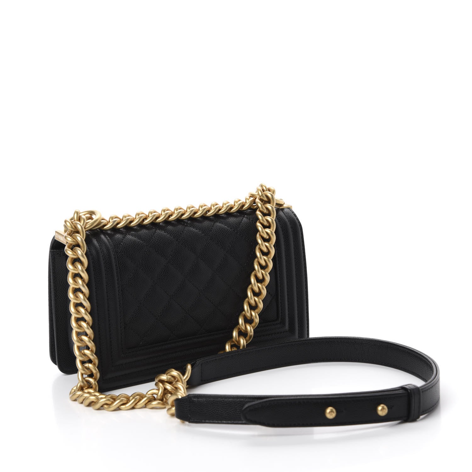 Chanel Caviar Quilted Small Boy Flap Black 2 of 10