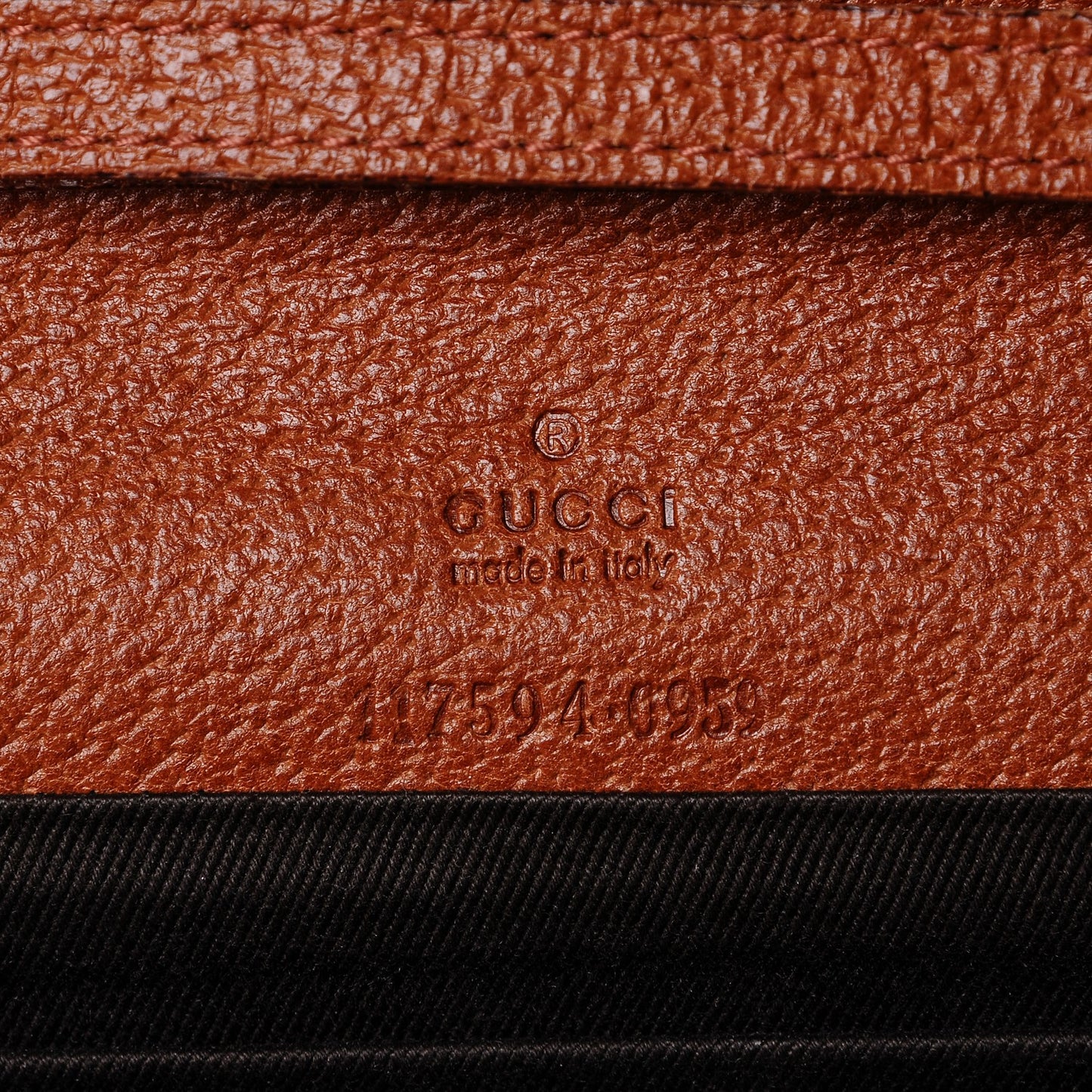 Monogram Bamboo Bar Clutch Brown