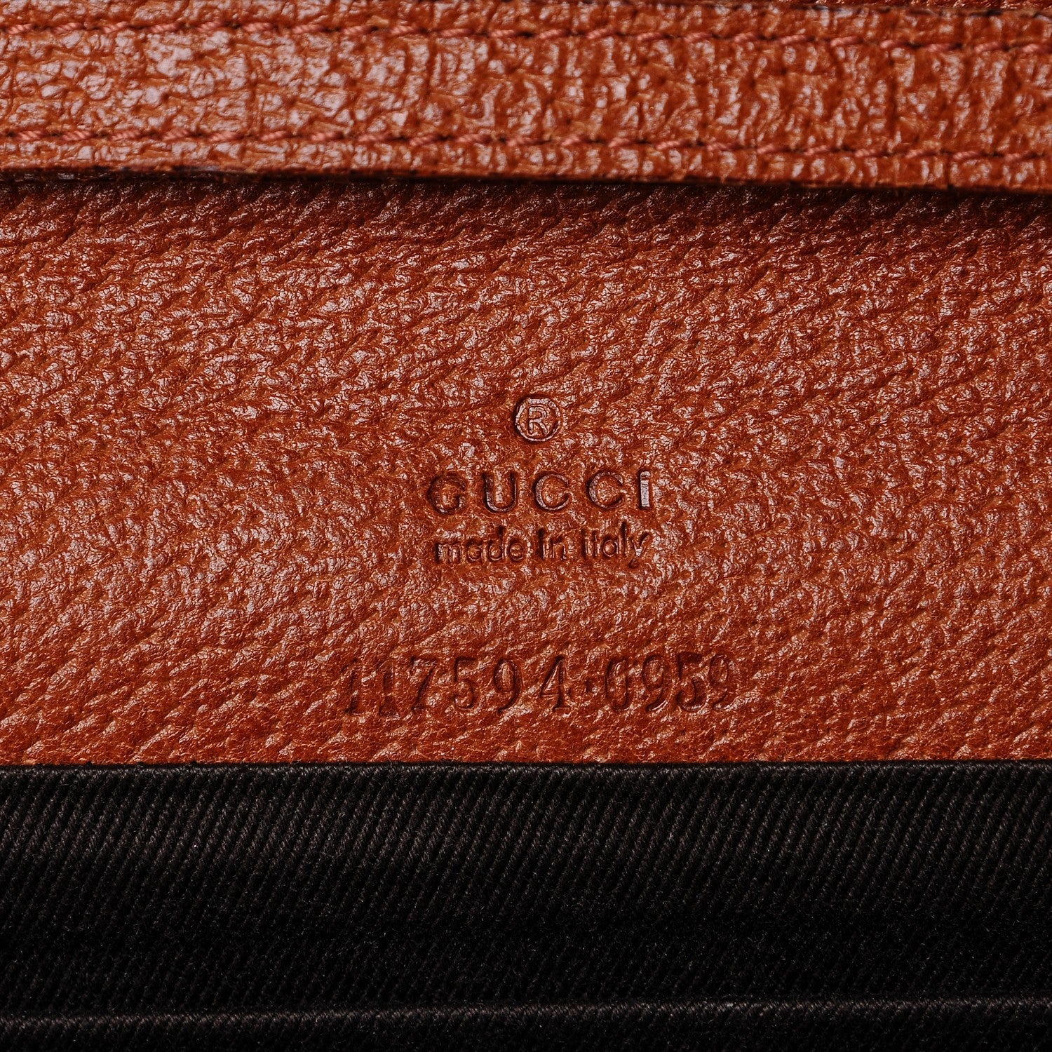 Gucci Monogram Bamboo Bar Clutch Brown 6 of 6