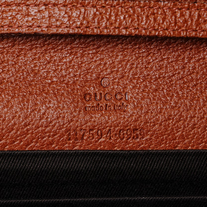 Gucci Monogram Bamboo Bar Clutch Brown 6 of 6