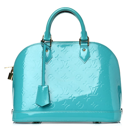 Louis Vuitton Vernis Alma PM Blue Lagon 1 of 15