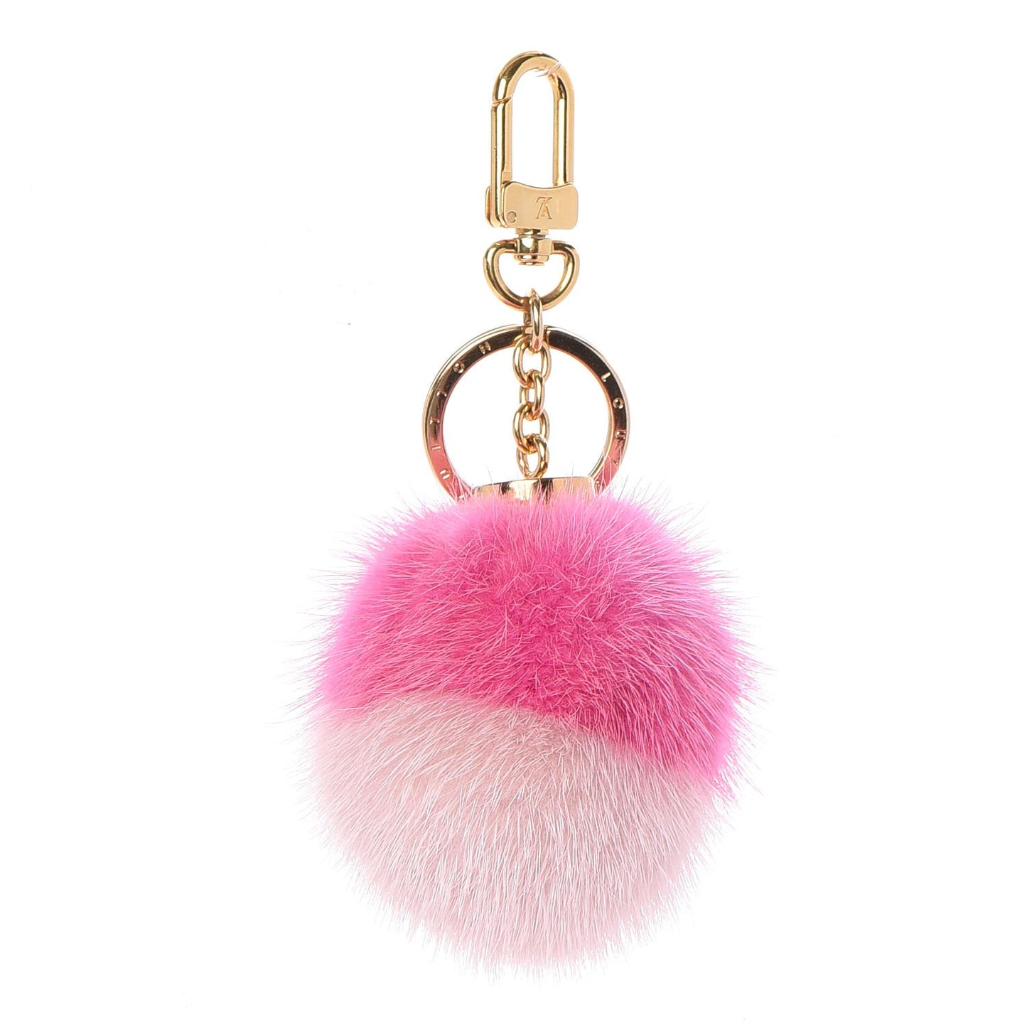 Mink Fluo Bubble Bag Charm Key Holder Pink
