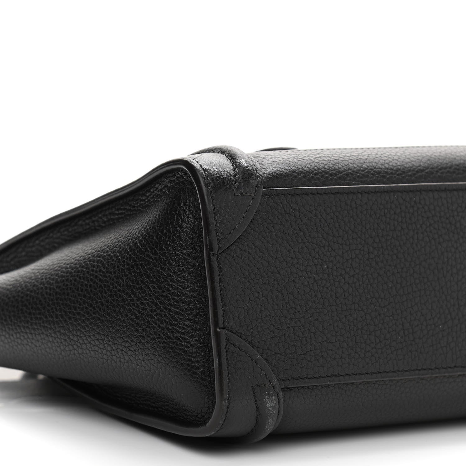 Celine Drummed Calfskin Nano Luggage Black 9 of 11