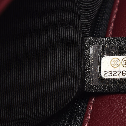 Chanel Sheepskin Quilted Vintage Mademoiselle Flap Dark Red 7 of 10