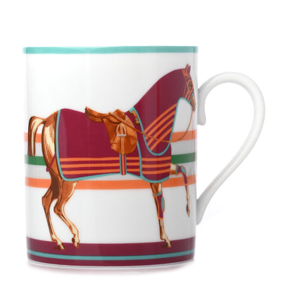 Hermes Porcelain Cheval A La Couverture Mug 3 of 8