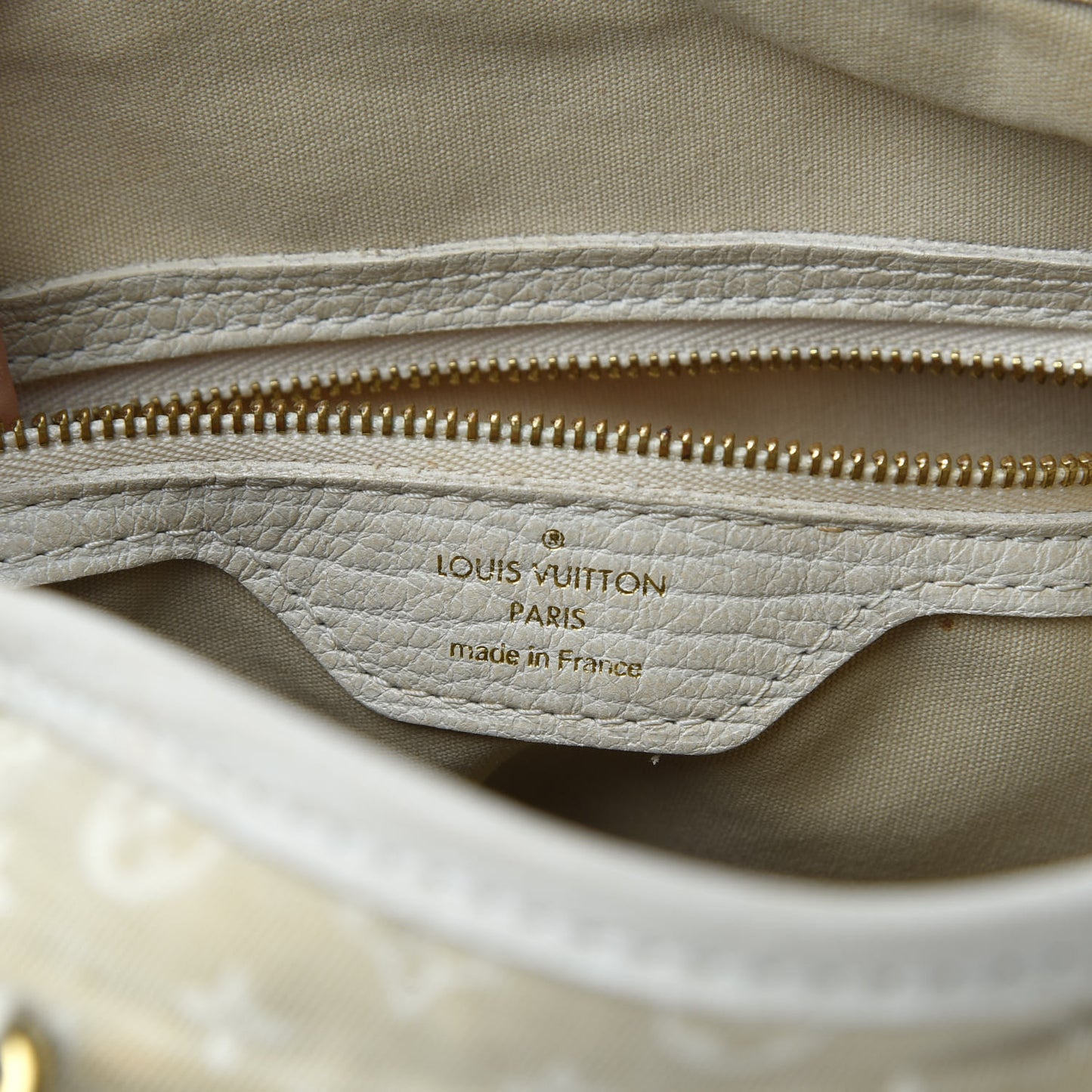 Mini Lin Monogram Bucket Bag Dune