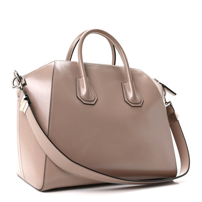 Givenchy Shiny Lord Calfskin Medium Antigona Taupe 3 of 10