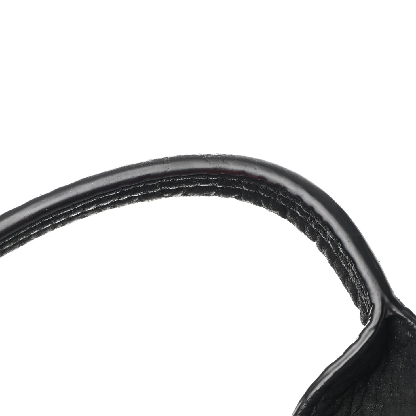 Nubuck Crocodile Embossed Medium Pashli Satchel Black