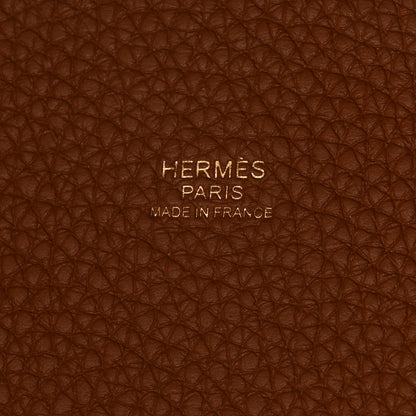 Hermes Taurillon Clemence Picotin Lock 22 MM Gold 6 of 11
