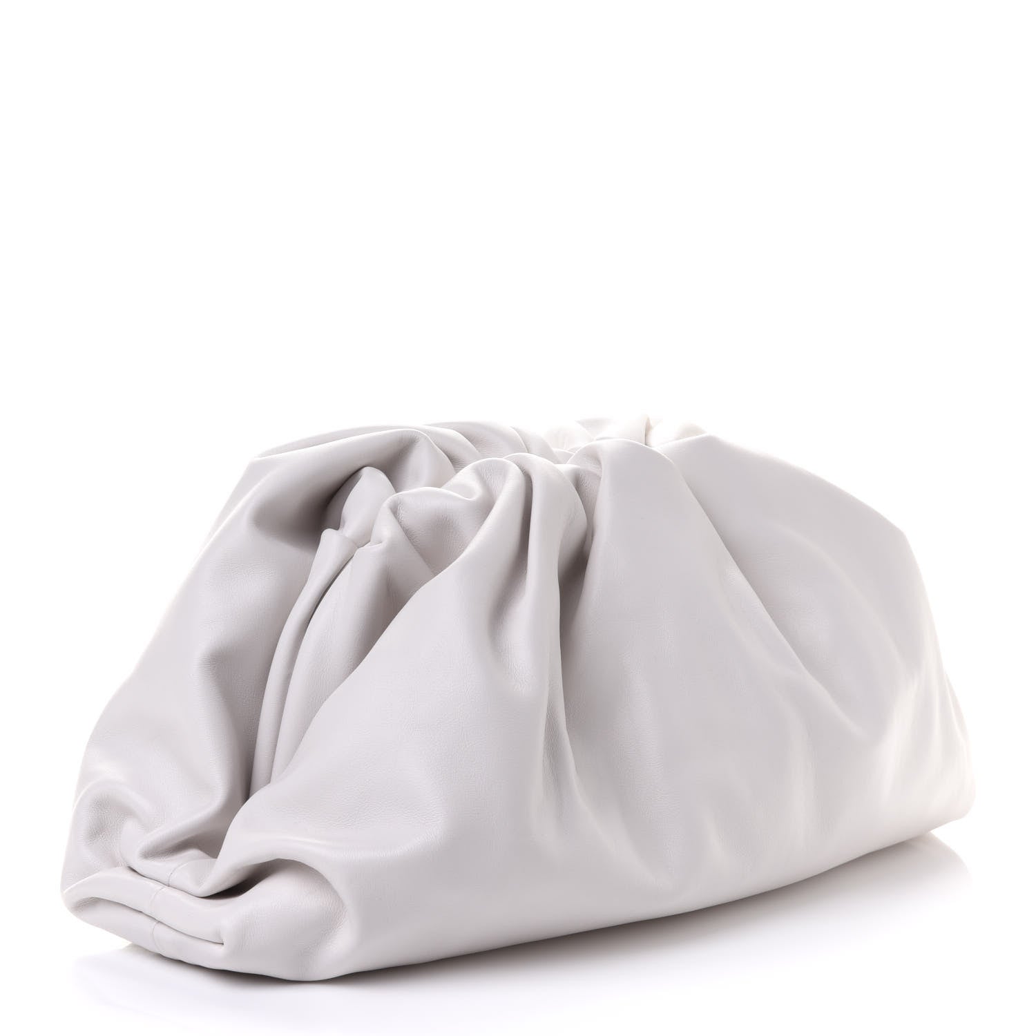 Bottega Veneta Smooth Butter Calf The Pouch Oversized Clutch Mist 2 of 10