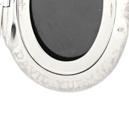 David Yurman Sterling Silver 18K Yellow Gold Oval Cable Locket Pendant 5 of 5