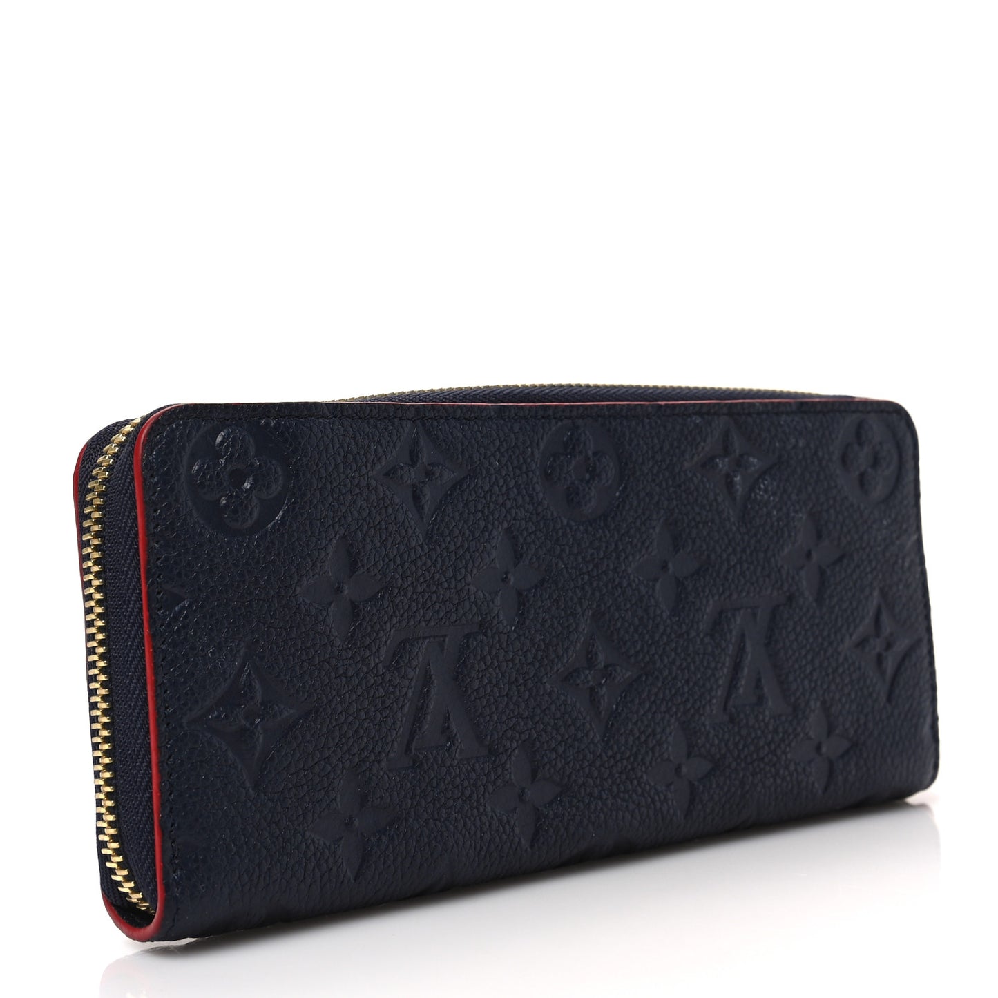 Empreinte Clemence Wallet Marine Rouge