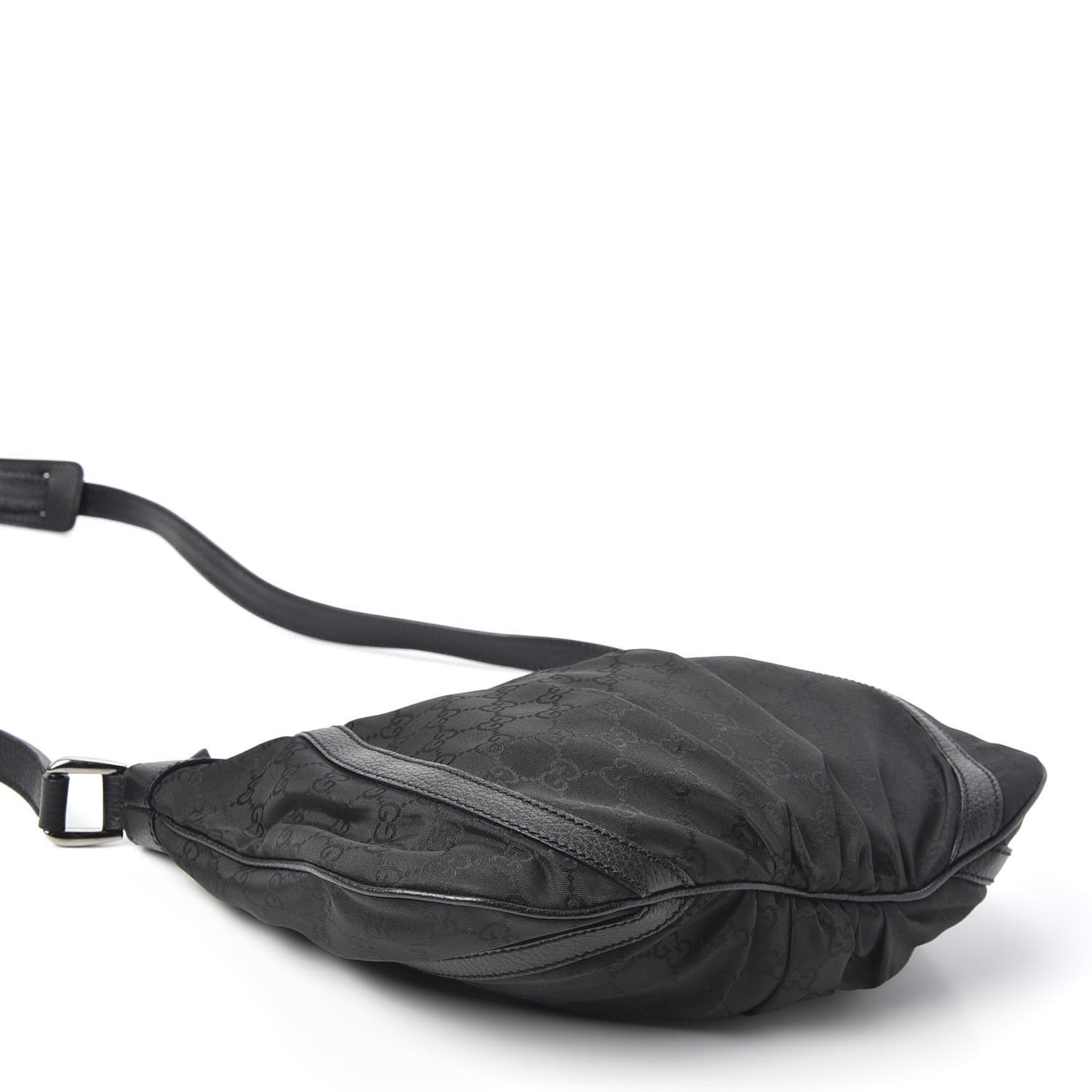 Nylon Monogram Small D Silver Ring Messenger Black
