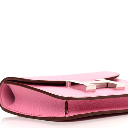 Hermes Epsom Constance Slim Wallet 5P Pink 9 of 10