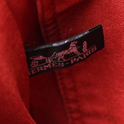Hermes Canvas Tout Fourre PM Red 6 of 15