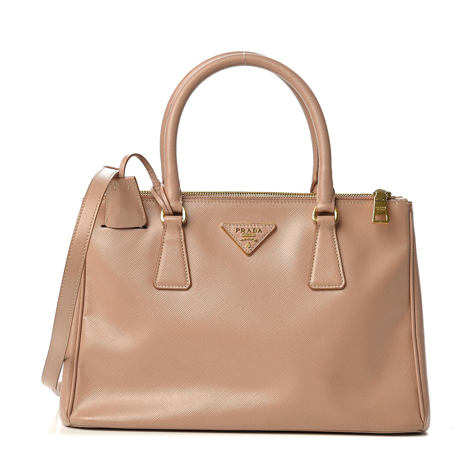 Prada Saffiano Small Galleria Double Zip Tote Cammeo 1 of 15