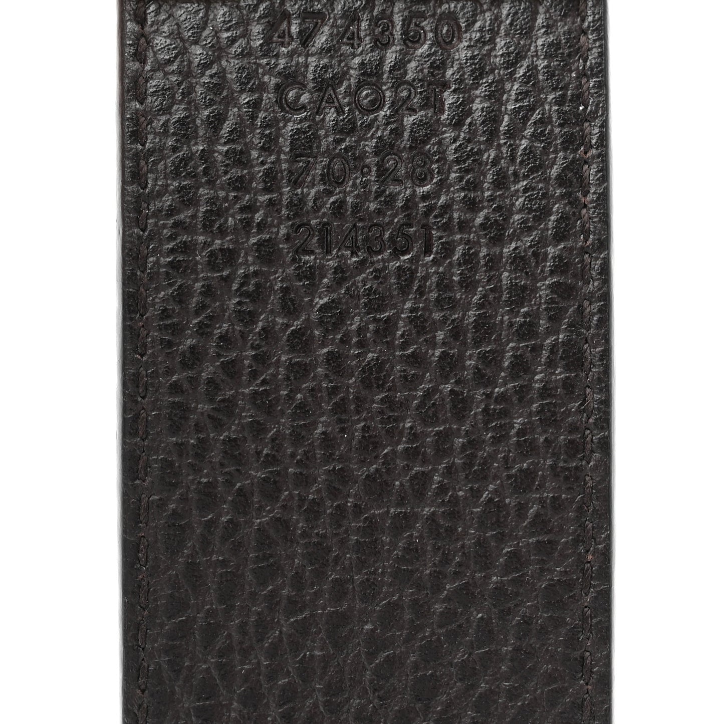 Calfskin Double G Reversible 37mm Belt 70 28 Black Cocoa
