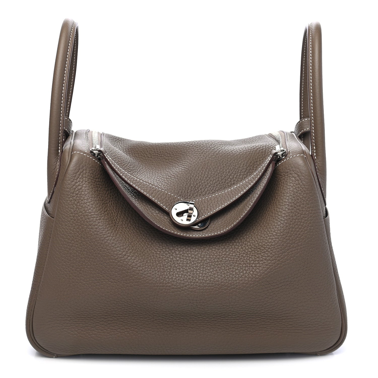 Hermes Taurillon Clemence Lindy 30 Etoupe 1 of 9