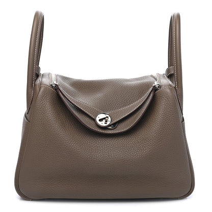 Hermes Taurillon Clemence Lindy 30 Etoupe 1 of 9