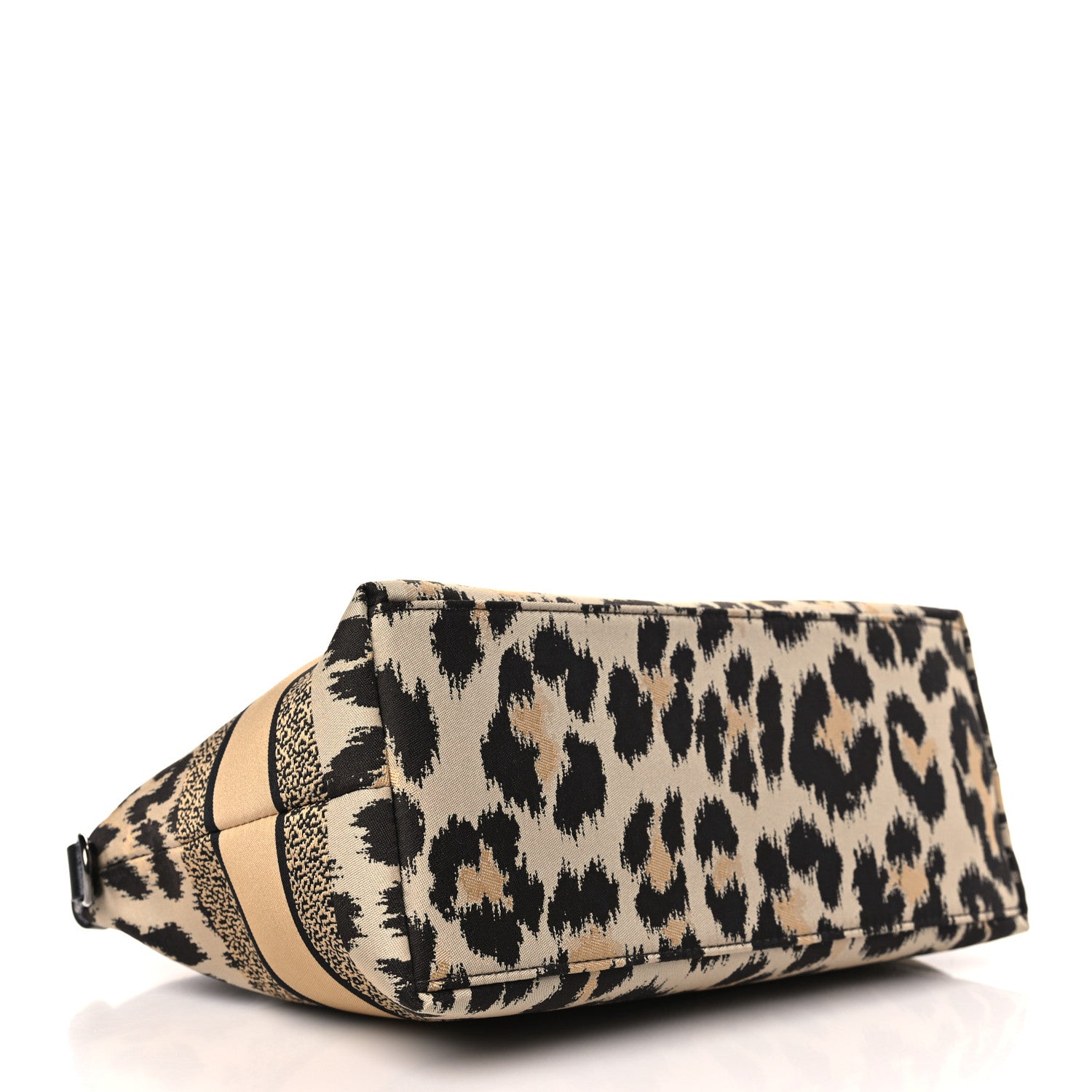Christian Dior Canvas Mizza Embroidered Medium Leopard DiorTravel Nomad Pouch Beige 5 of 11