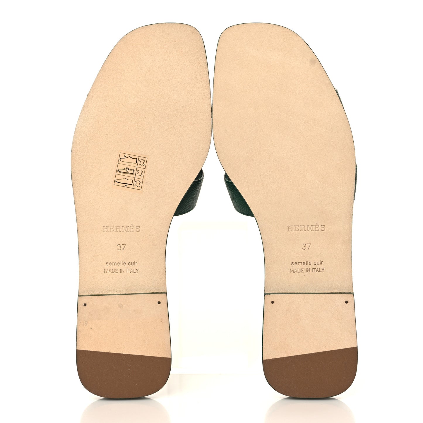 Epsom Oran Sandals 37 Vert Cactus