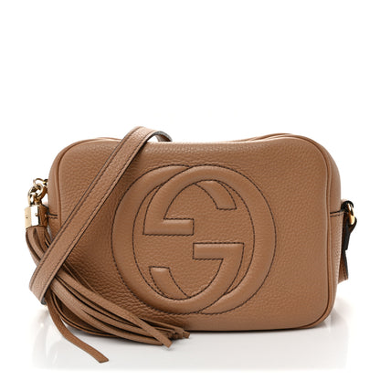 Gucci Pebbled Calfskin Small Soho Disco Bag Camelia 1 of 11