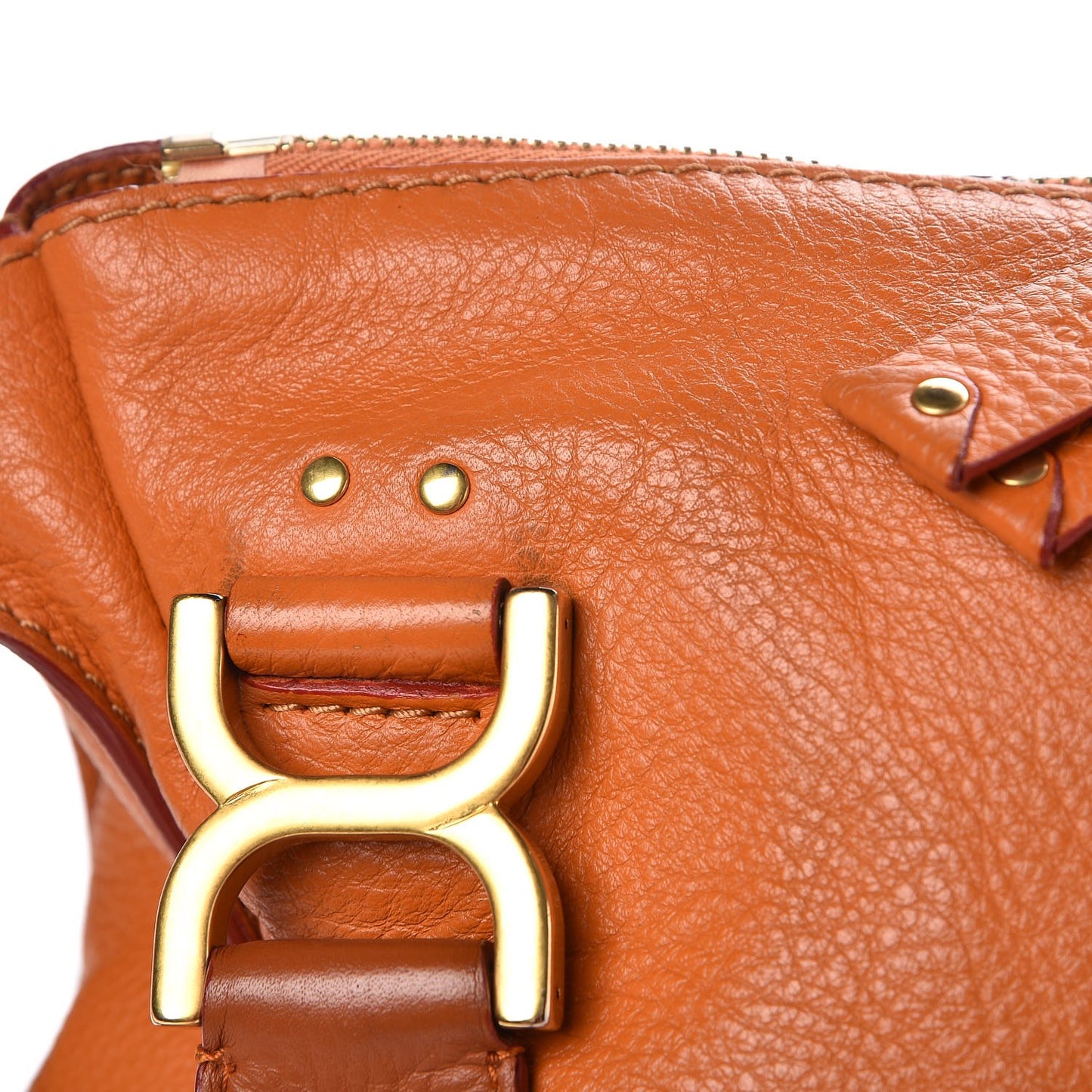 Calfskin Small Marcie Satchel Maple Leaf