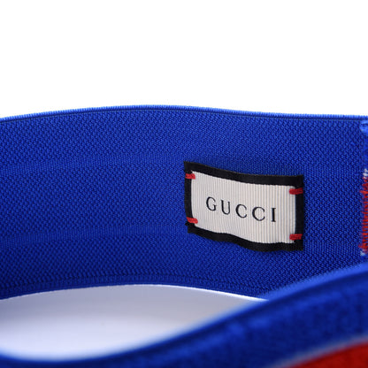 Gucci Cotton Logo Headband and Wrist Set M Blue Orange 4 of 4