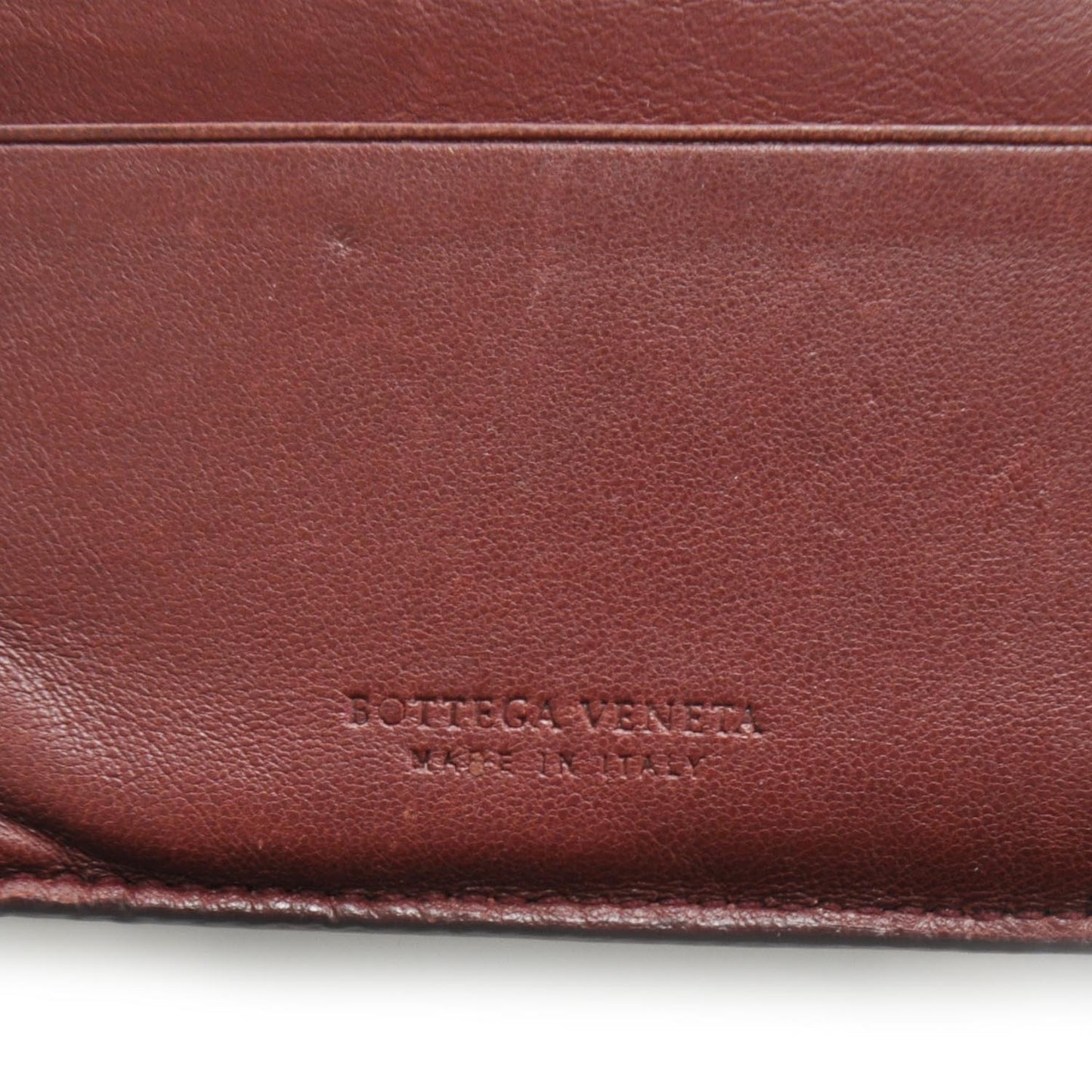 Nappa Intrecciato French Compact Wallet Pink