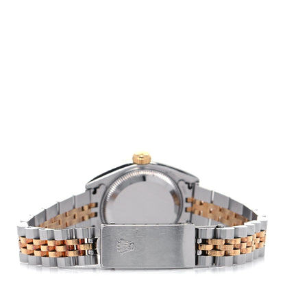 Rolex Stainless Steel 18K Yellow Gold Diamond 26mm Oyster Perpetual Datejust Watch Champagne 69173 3 of 4