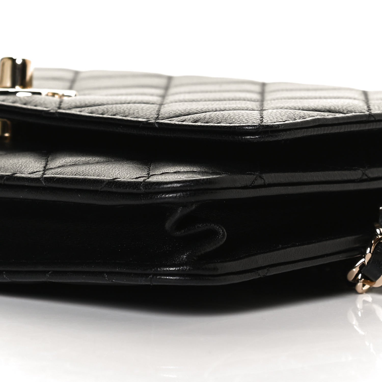 Chanel Lambskin Quilted Trendy CC Wallet On Chain WOC Black 11 of 12
