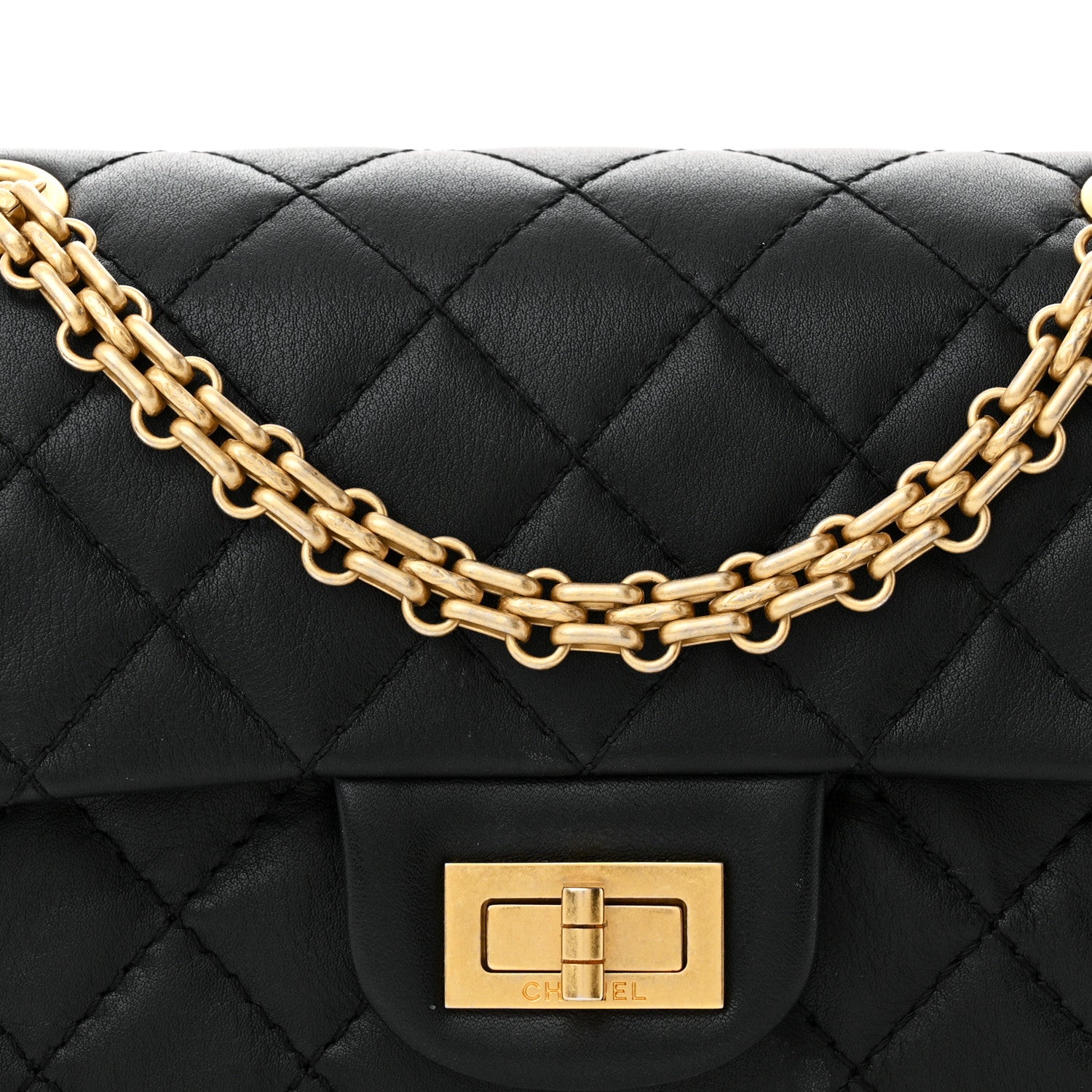 Chanel Calfskin Quilted 2.55 Reissue Mini Flap Black 8 of 11