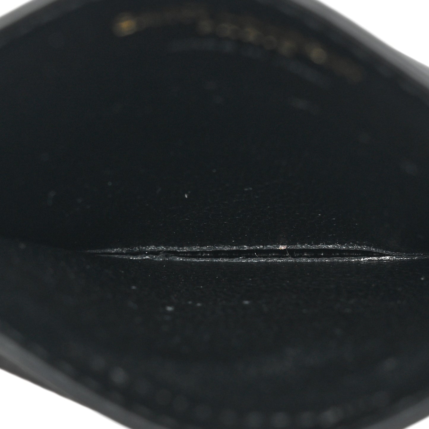 Grain De Poudre Matelasse Chevron Monogram Credit Card Case Black