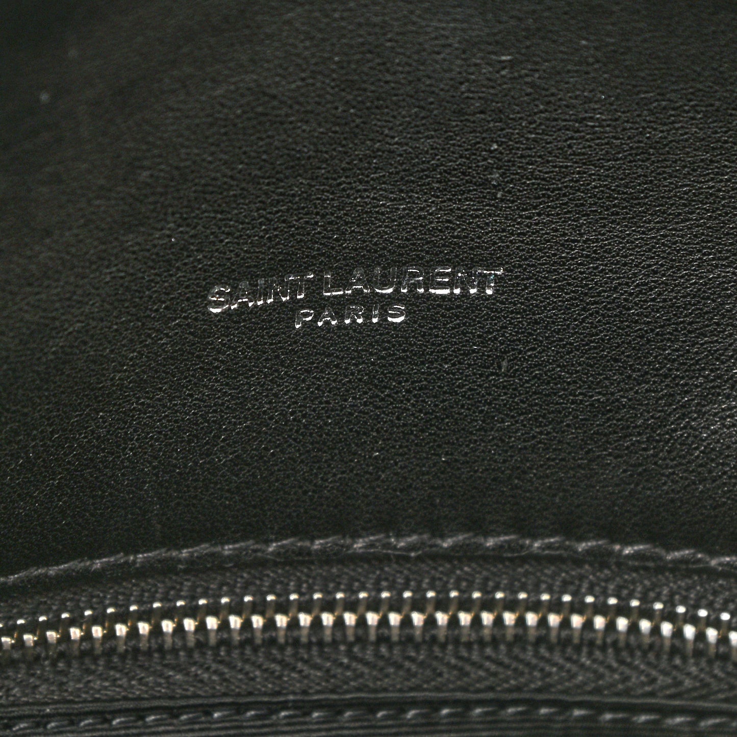 Lambskin Quilted Small Loulou Puffer Monogram Chain Satchel Black