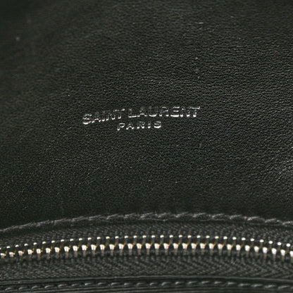Saint Laurent Lambskin Quilted Small Loulou Puffer Monogram Chain Satchel Black 6 of 11