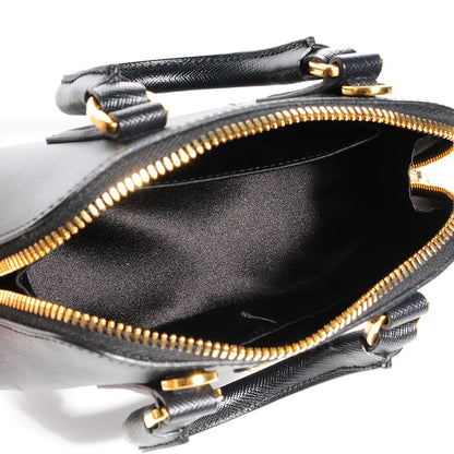 Prada Saffiano Lux Mini Promenade Crossbody Black 5 of 9