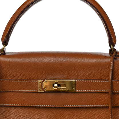 Hermes Courchevel Kelly Retourne 32 Gold 13 of 18