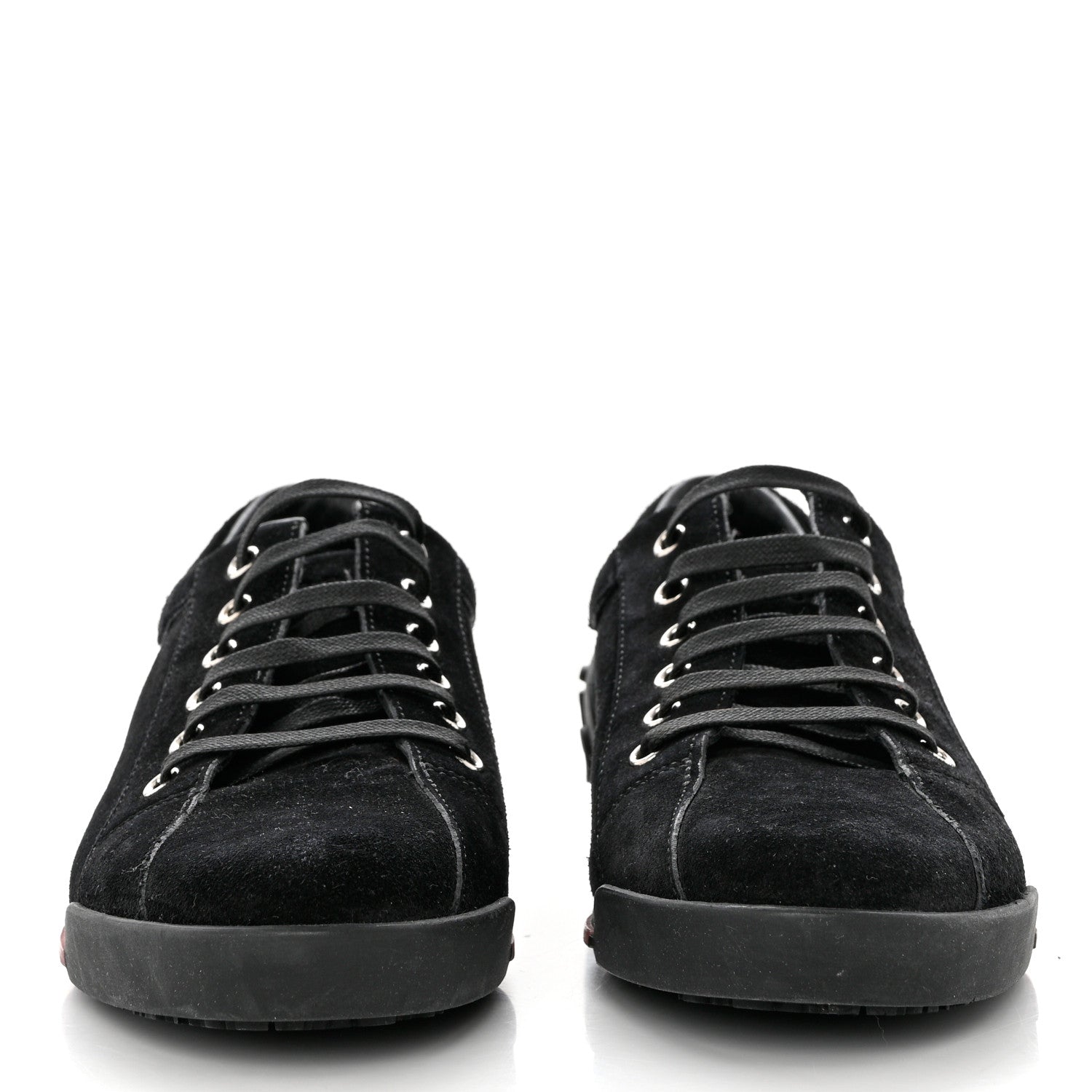 Gucci Softy Tek Suede Womens Low Top Sneakers 39.5 Black 2 of 7