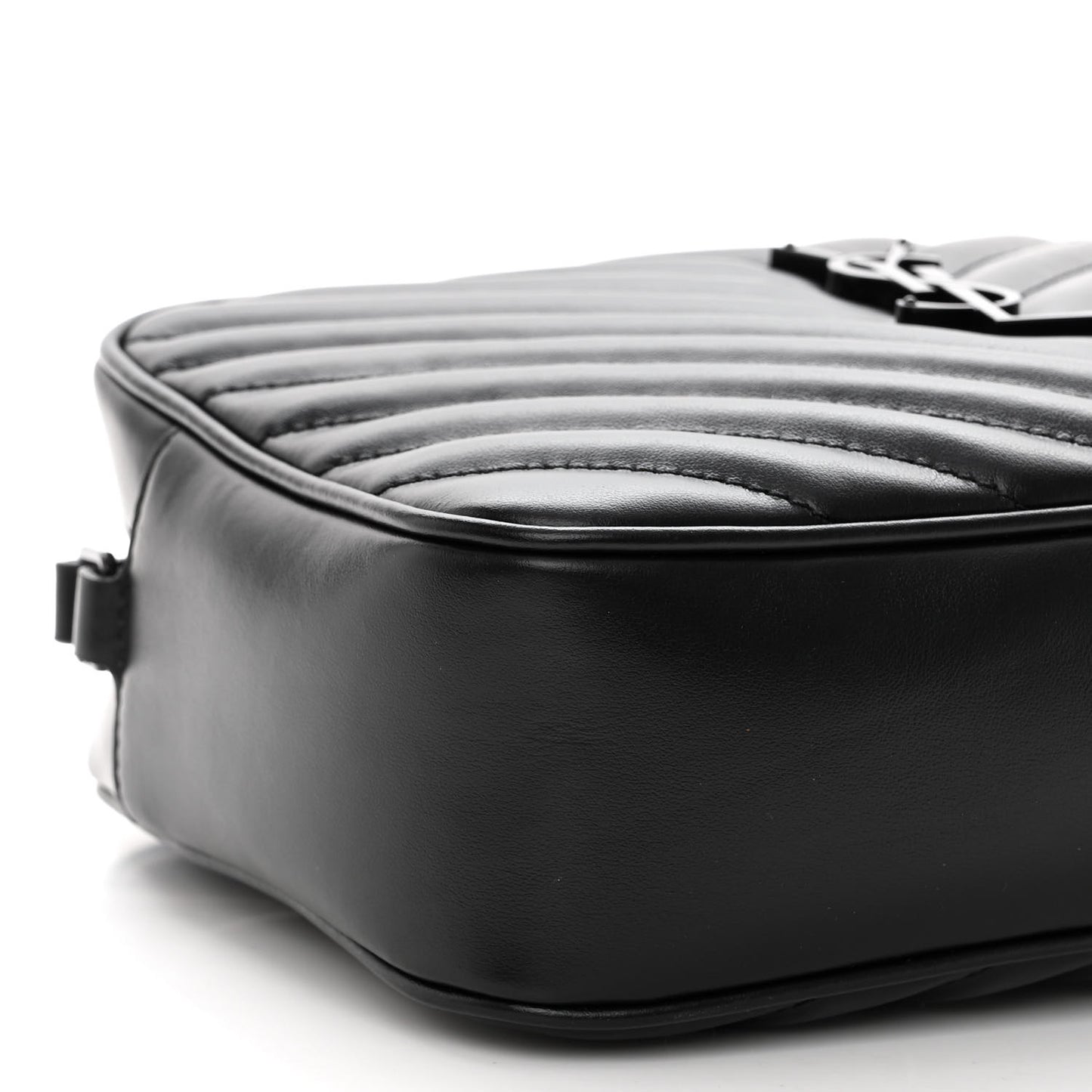 Calfskin Matelasse Monogram Monochrome Lou Camera Bag Black